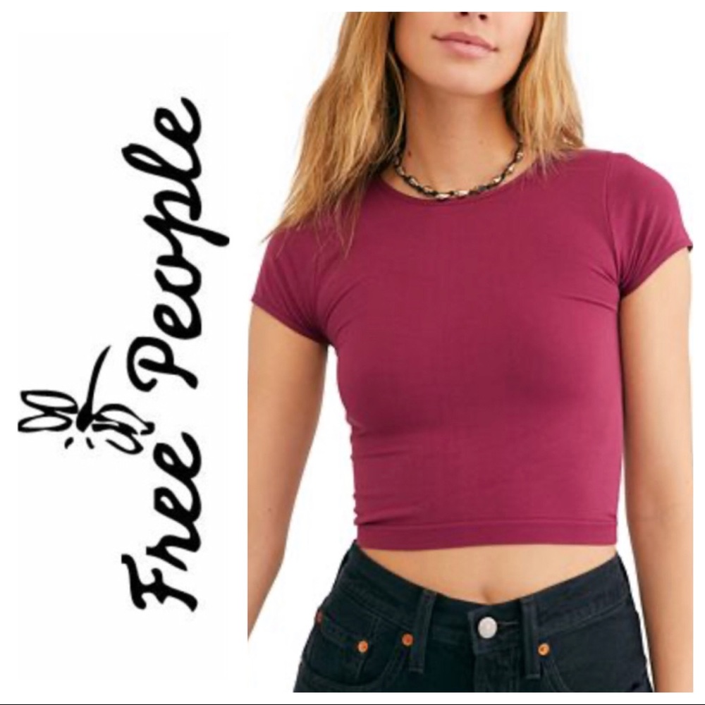 SOLD Free People Intimately Cap Sleeve Seamless T
